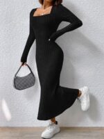 Rochie Lunga Kami Neagra - imagine 3