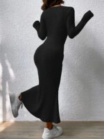 Rochie Lunga Kami Neagra - imagine 2