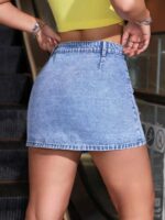 Fusta Scurta Zinnya din Denim - imagine 2