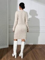 Rochie Scurta Tricotata Ancia Alba - imagine 2