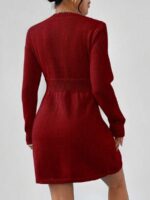 Rochie Scurta Tricotata Augustina Grena - imagine 2