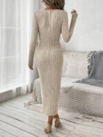 Rochie Midi Lilie Bej - imagine 2