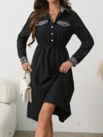 Rochie Midi Melodi Neagra - imagine 3