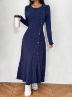Rochie Lunga Nagona Bleumarin