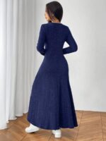 Rochie Lunga Nagona Bleumarin - imagine 2