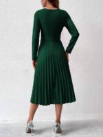 Rochie Midi Rozila Verde - imagine 2