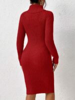 Rochie Midi Tricotata Cellya Rosie - imagine 2
