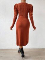 Rochie Midi Tricotata Hannie Caramizie - imagine 2