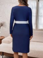 Rochie Scurta Isolde Bleumarin - imagine 2