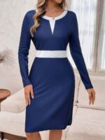 Rochie Scurta Isolde Bleumarin - imagine 3