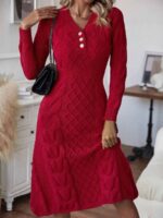 Rochie Scurta Tricotata Joselin Grena