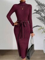Rochie Midi Tricotata Madison Grena