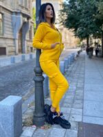 Compleu Tricotat Mandia Galben
