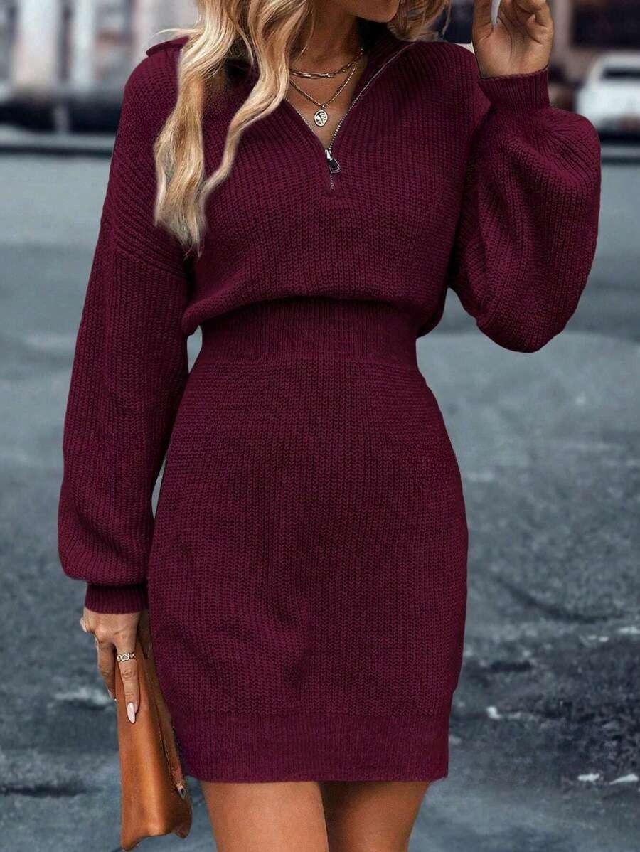 Rive 1.1 Rochie Scurta Tricotata Rive Grena - imagine 1