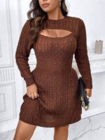 Rochie Scurta Tricotata Skylar Maro