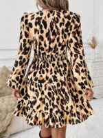Rochie Scurta Gloria cu Animal Print - imagine 2