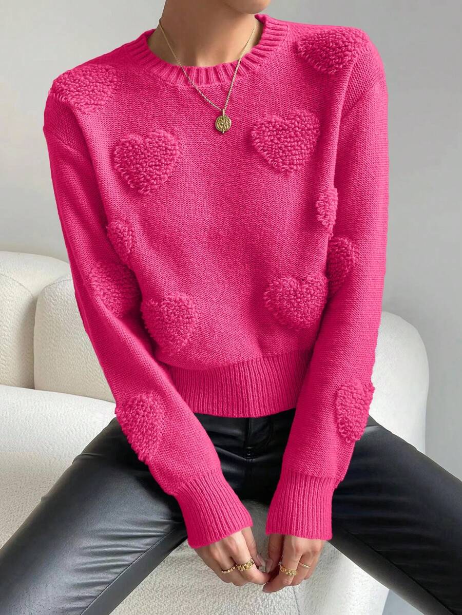 Hermina 1 Pulover Tricotat Hermina Roz - imagine 1