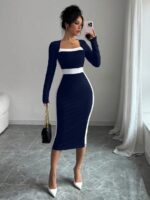 Rochie Midi Hilda Bleumarin