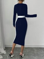 Rochie Midi Hilda Bleumarin - imagine 2
