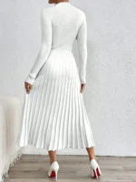 Rochie Midi Tricotata Erika Alba - imagine 2
