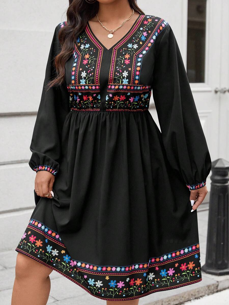 Moita 1 Rochie Scurta Moita Neagra - Marimi Mari - imagine 1