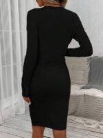 Compleu cu Rochie Rally Negru - imagine 2