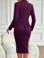 Compleu cu Fusta Scurta Sophi Violet - imagine 2