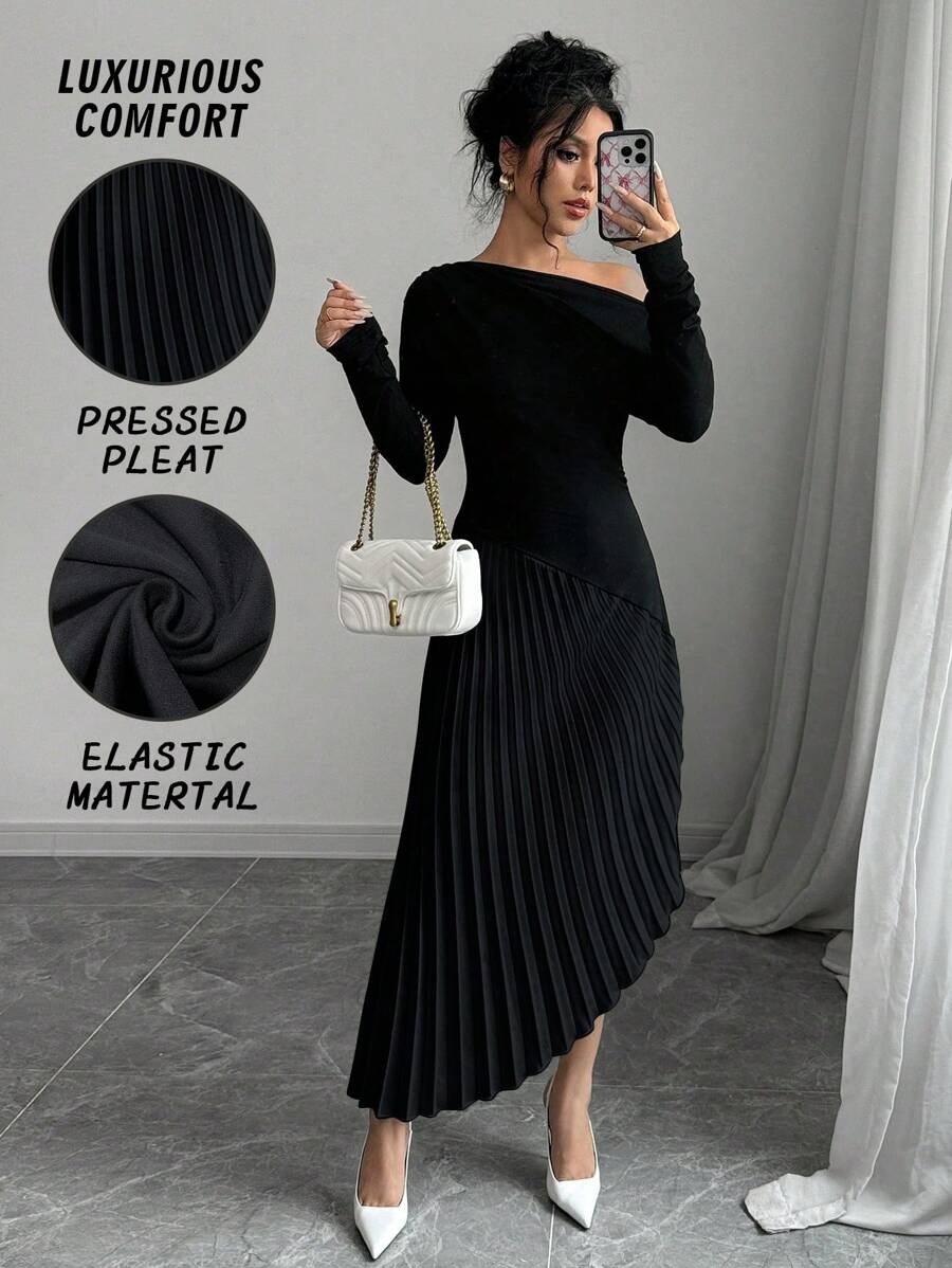 27 Rochie Midi Norea Neagra - imagine 1