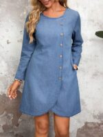 Rochie Scurta Iris Din Denim