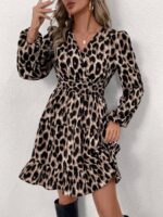 Rochie Scurta Kendell cu Animal Print