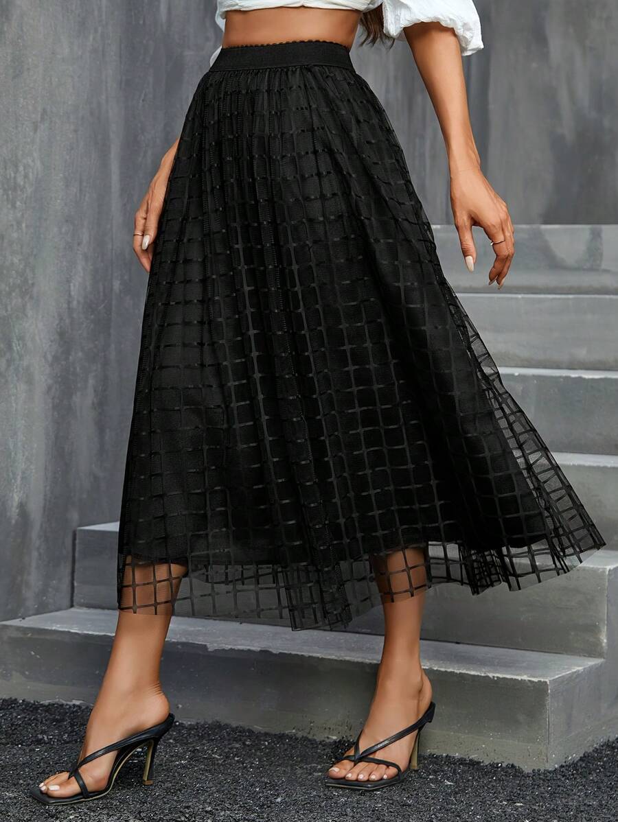 Lussa 1 Fusta Midi Lussa Neagra - imagine 1