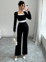 Salopeta Lunga Maylene Neagra