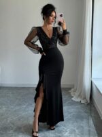 Rochie Lunga Poppy Neagra
