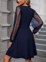 Rochie Scurta Sutton Bleumarin - imagine 2
