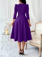 Rochie Midi Linna Violet - imagine 2