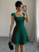 Rochie Scurta Annabelle Verde