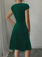 Rochie Scurta Annabelle Verde - imagine 2