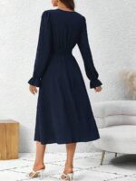 Rochie Midi Herta Bleumarin - imagine 2