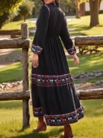 Rochie Lunga Signy Neagra - imagine 2