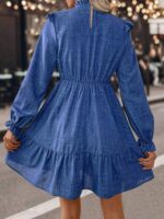 Rochie Scurta Saranka Albastra - imagine 2