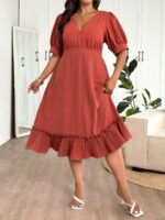 Rochie Midi Betsy Corai - Marimi Mari - imagine 3