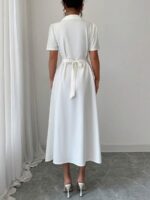 Rochie Midi Sabrina Alba - imagine 2