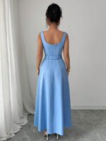Rochie Lunga Misina Bleu - imagine 2