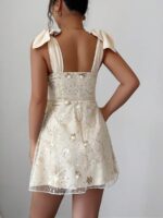 Rochie Scurta Costina Crem - imagine 2