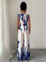 Compleu Manon Crem format din Top si Pantalon - imagine 2