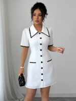 Rochie Scurta Abigael Alba - imagine 3
