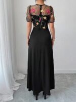 Rochie Lunga Marlina Neagra - imagine 2