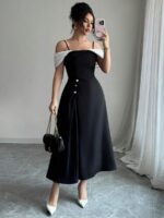 Rochie Lunga Claudie Neagra