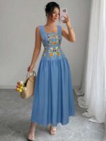 Rochie Lunga Stella Albastra
