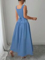 Rochie Lunga Stella Albastra - imagine 2
